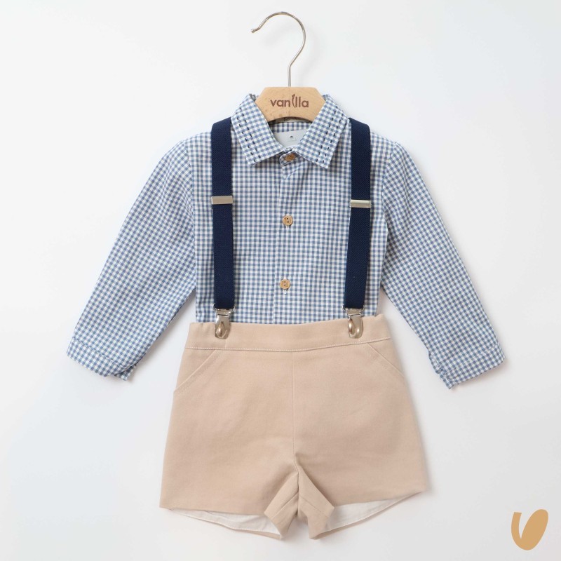 Completo con bretelle Neonato