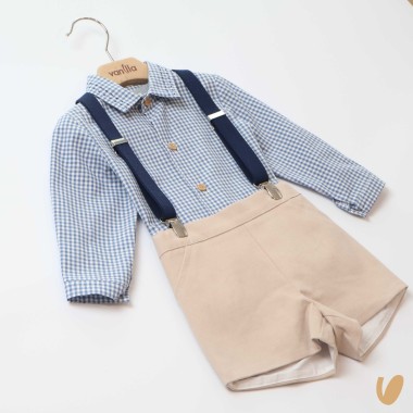 Completo con bretelle Neonato