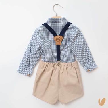 Completo con bretelle Neonato