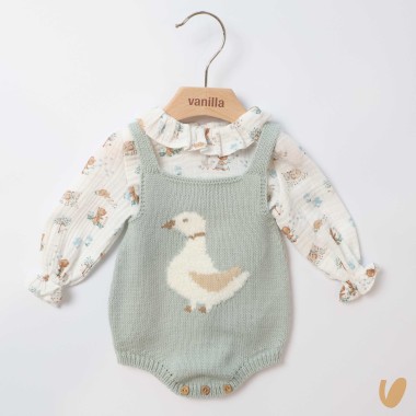 Salopette e camicia Neonata