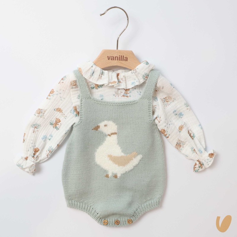 Salopette e camicia Neonata