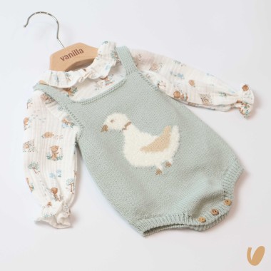 Salopette e camicia Neonata