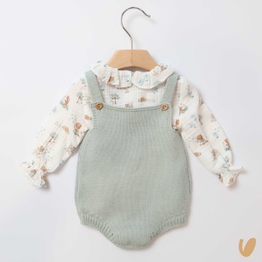 Salopette e camicia Neonata
