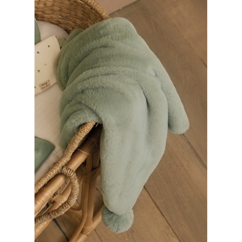 Coperta sherpa ponpom          Coperte e Lenzuola