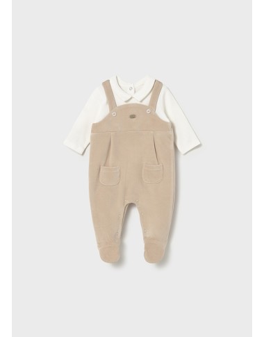 Tutina salopette ciniglia Neonato