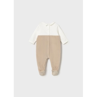 Tutina salopette ciniglia Neonato