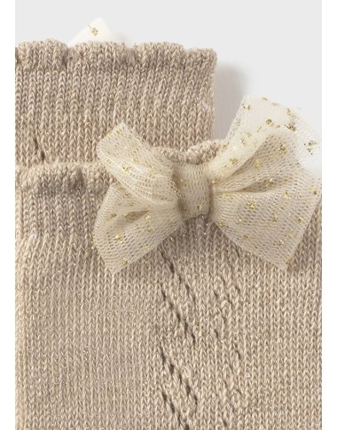 Long socks tulle bow
