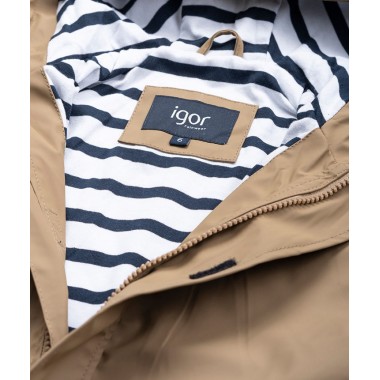 Impermeabile fodera righe Giacca e Giubbino