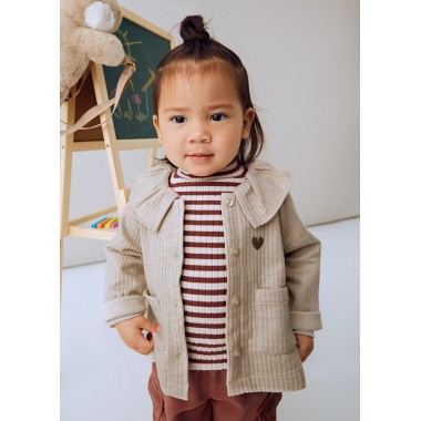 Cardigan a coste Neonata