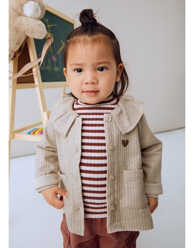Cardigan a coste Neonata