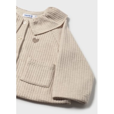 Cardigan a coste Neonata