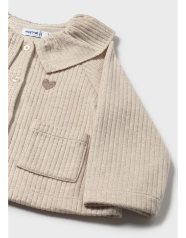 Cardigan a coste Neonata