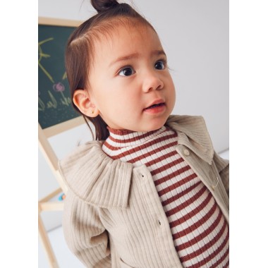 Cardigan a coste Neonata