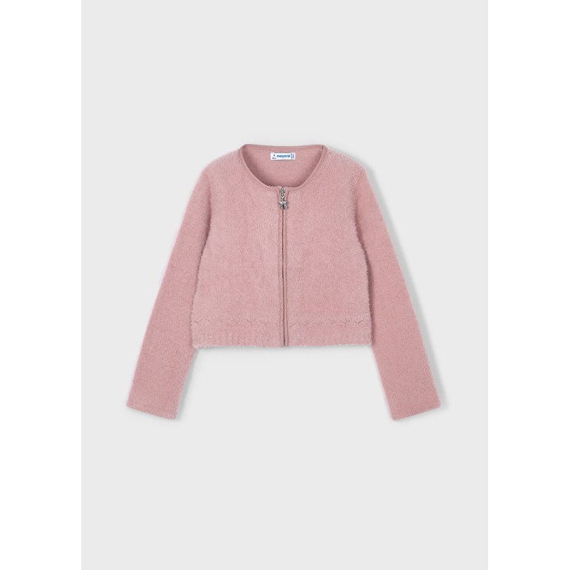 Cardigan zip ecopelliccia Cardigan e Maglia