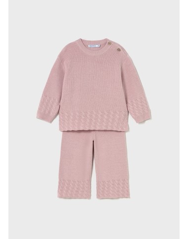 Completo Maglia e Pantalone intarsi Neonata