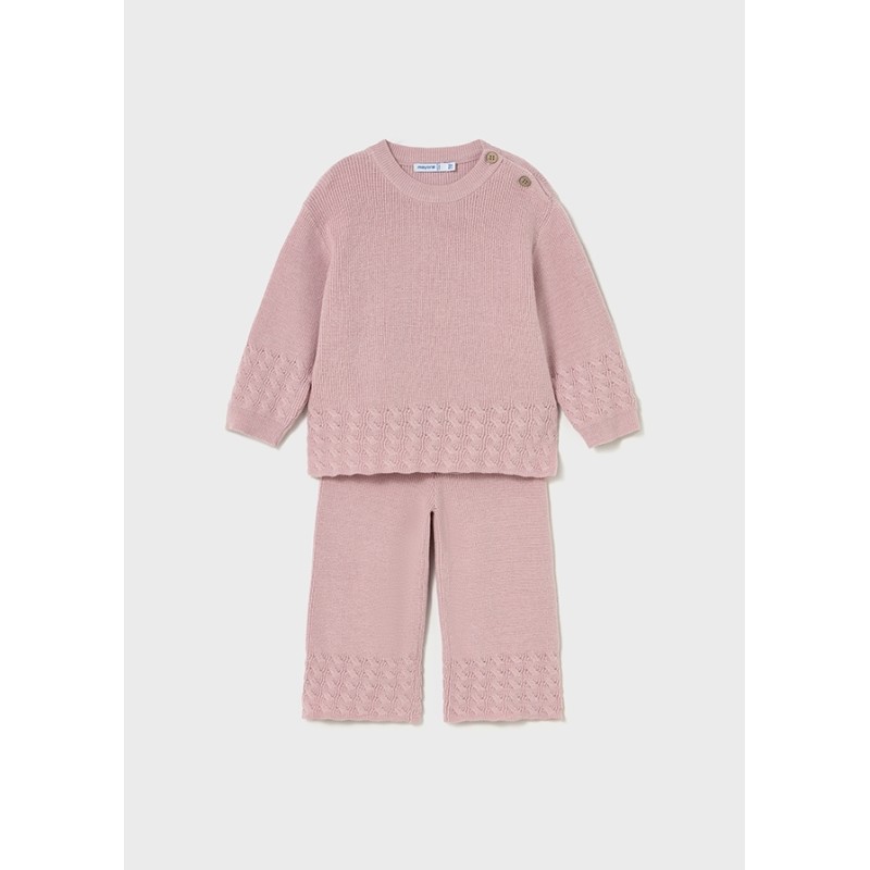 Completo Maglia e Pantalone intarsi Neonata