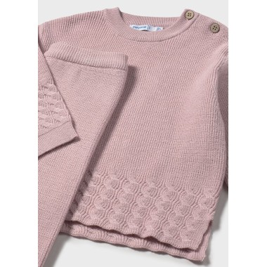 Completo Maglia e Pantalone intarsi Neonata
