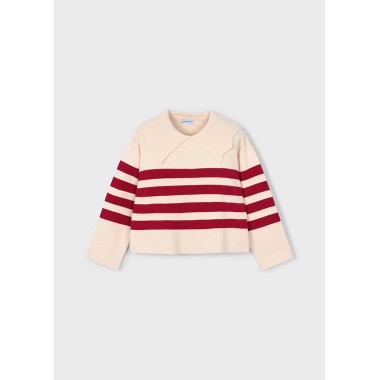 Maglioncino righe collo          Bimba