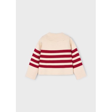 Maglioncino righe collo          Bimba