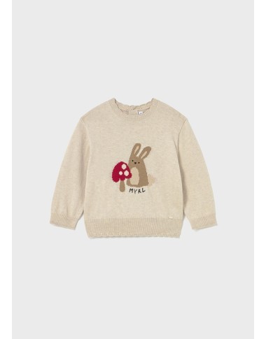 Scalloped inlay sweater