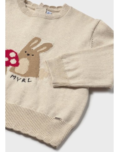 Scalloped inlay sweater