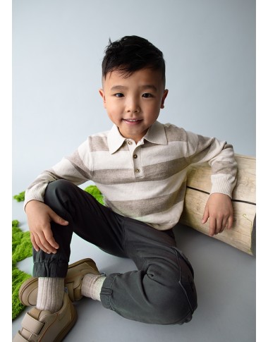 Polo tricot righe Bimbo