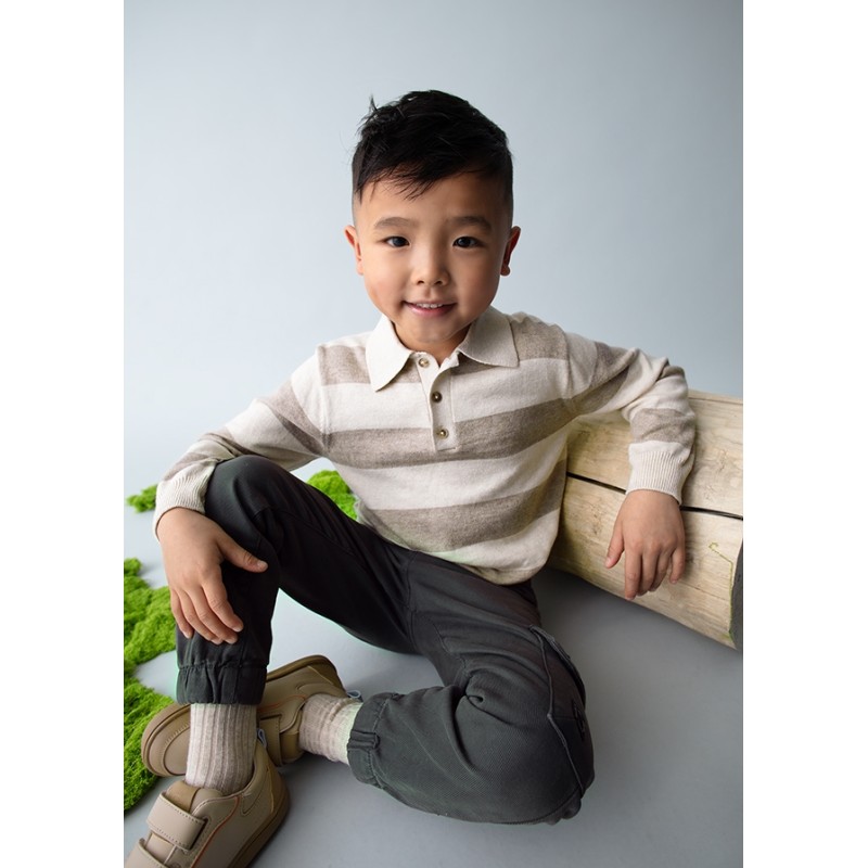 Polo tricot righe Bimbo