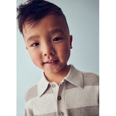 Polo tricot righe Bimbo