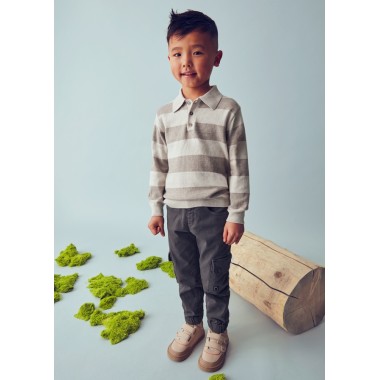 Polo tricot righe Bimbo