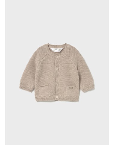Crew-neck cardigan