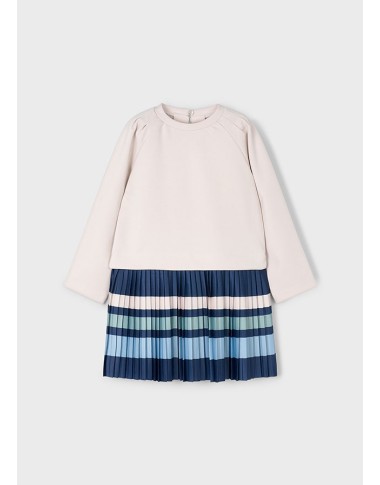 PLISSE LINE COMBINED DRESS