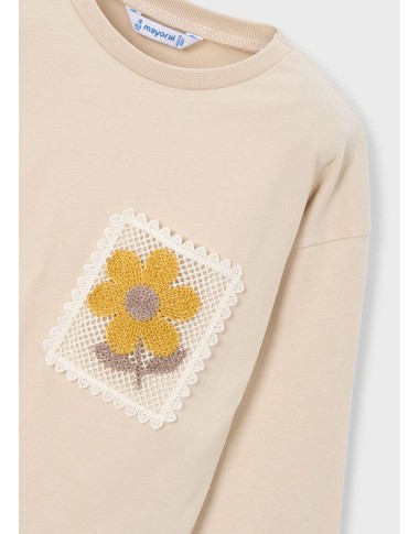 Crochet pocket shirt