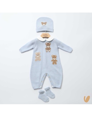 Completo nascita orsetti lana e cashmere Set Nascita e Uscita Clinica