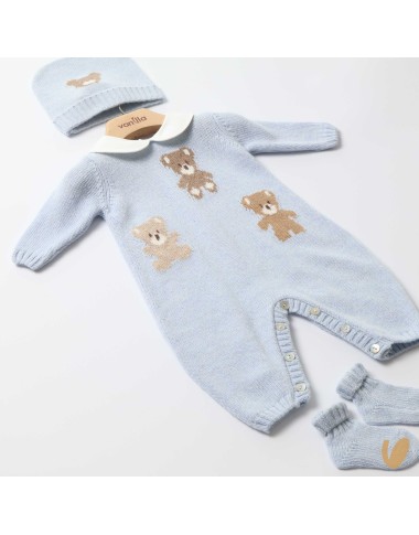 Complete birth Wool and cashmere bears