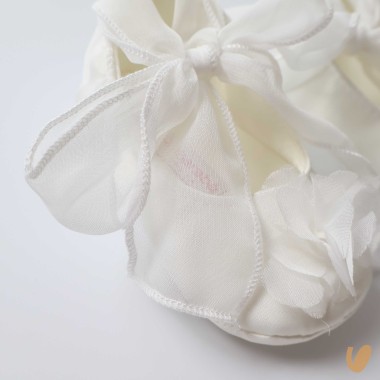 Ballerine in fiocco in chiffon Scarpe