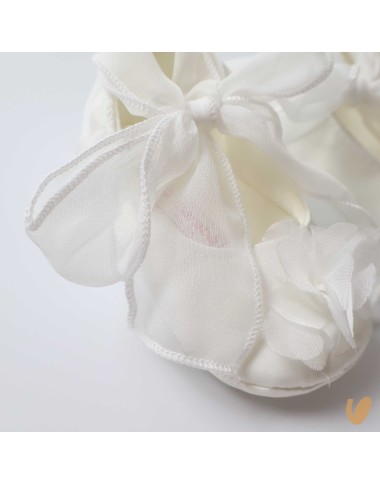 Ballerine in fiocco in chiffon Scarpe