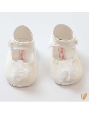 Ballerine in raso con fiore Scarpe