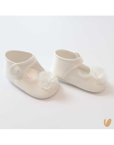 Ballerine in raso con fiore Scarpe