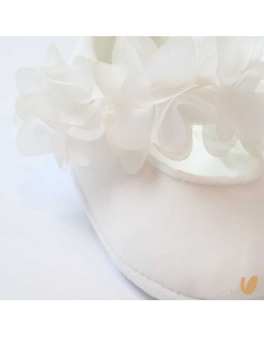 Velor ballerinas with flowers