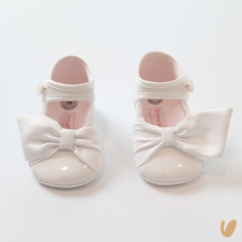 Ballerine in vernice fiocco Scarpe