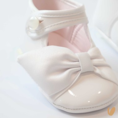 Ballerine in vernice fiocco Scarpe