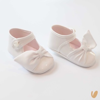Ballerine in vernice fiocco Scarpe
