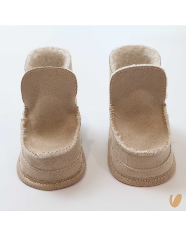 Suede and Sherpa ankle boots