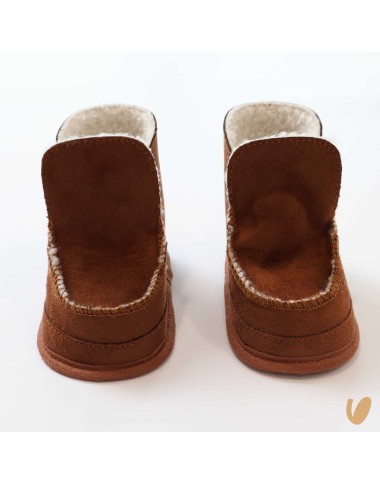 Suede and Sherpa ankle boots
