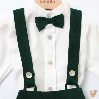 Completo elegante velluto Neonato 0/36