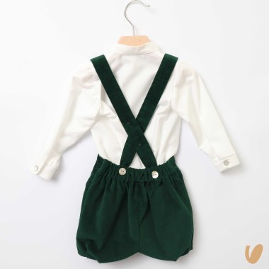 Completo elegante velluto Neonato 0/36