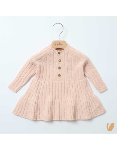 Abito a coste in lana Neonata