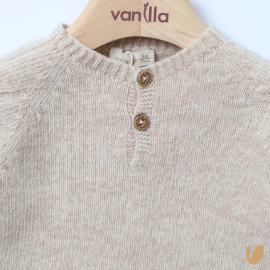 Serafino in lana merinos Cardigan e Maglia