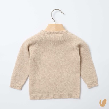 Serafino in lana merinos Cardigan e Maglia