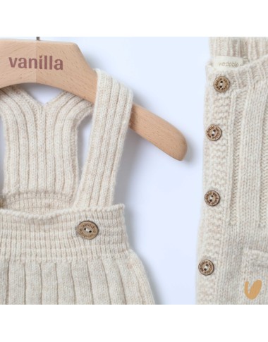 Dungarees and cardigans in Merinos wool